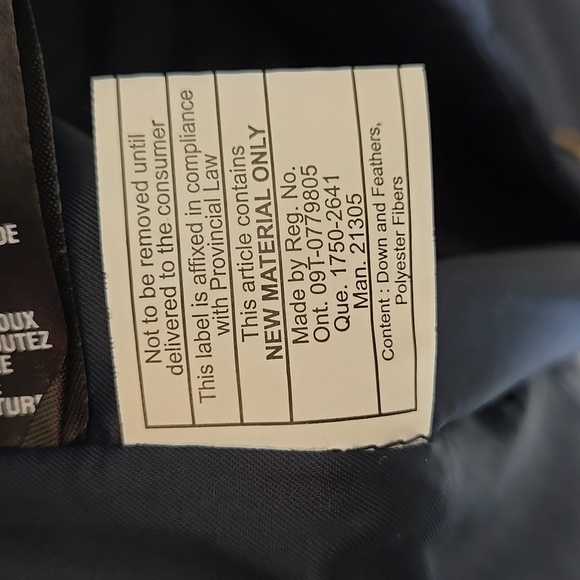 COLE HAAN Puffer Coat navy Gold S Long Length Winter Warm Apres Ski Down Fill - Picture 9 of 12